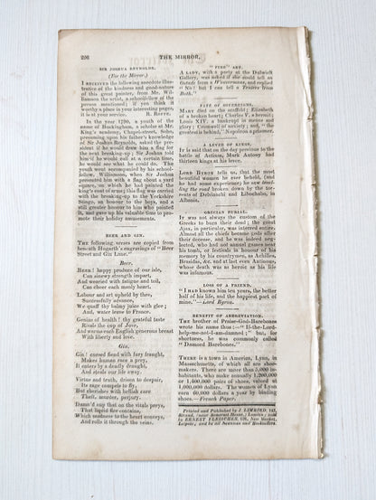 The Mirror of Literature, Amusement, and Instruction No. 455 - October 16, 1830