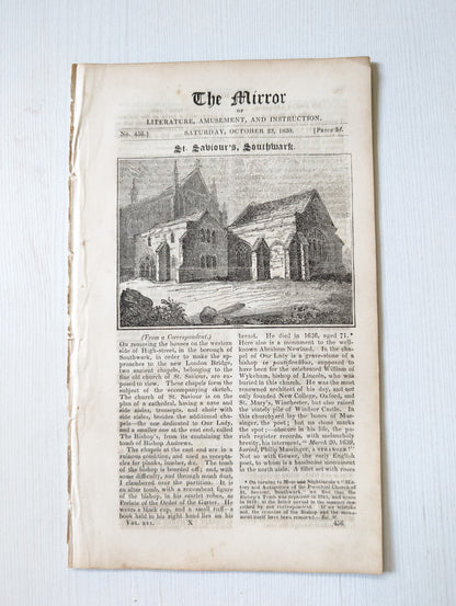 The Mirror of Literature, Amusement, and Instruction No. 456 - 1830