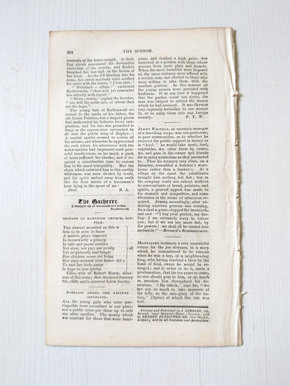 The Mirror of Literature, Amusement, and Instruction No. 453 - 1830