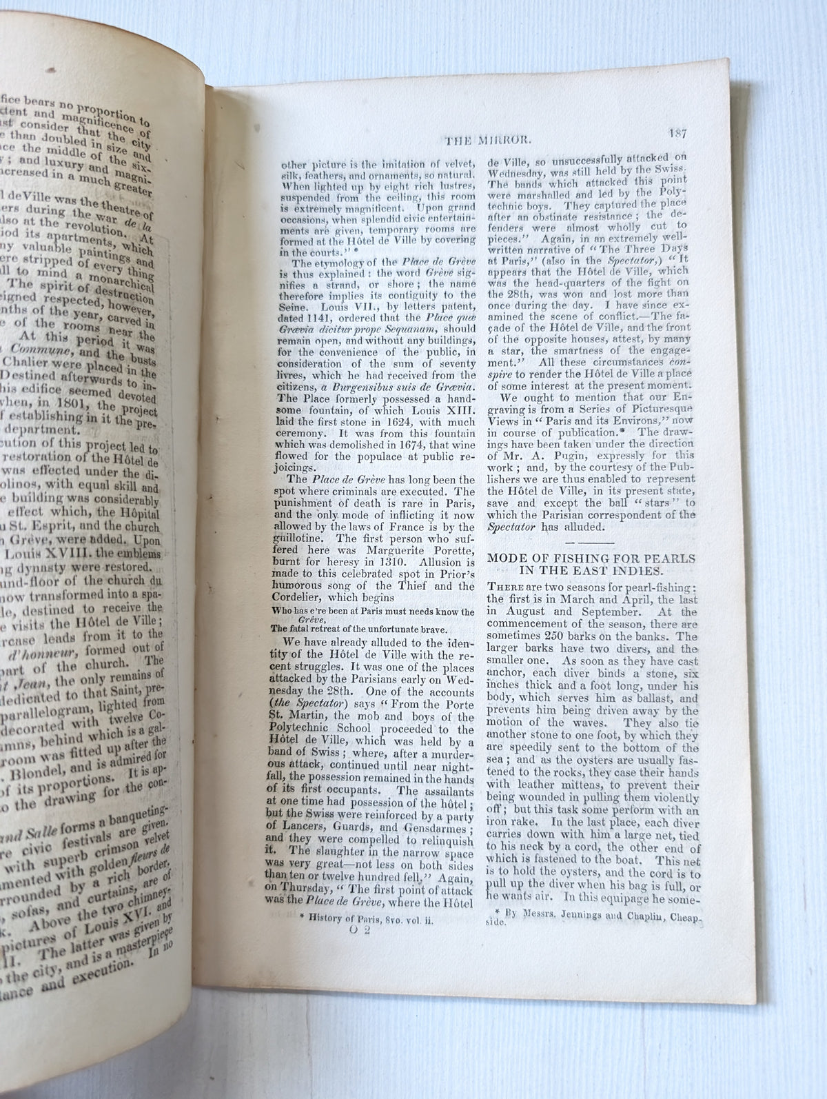 The Mirror of Literature, Amusement, and Instruction No. 449 - 1830
