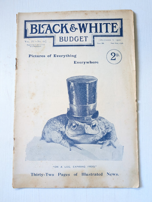 Black & White Budget Vol. IV No. 61 - December 8th, 1900
