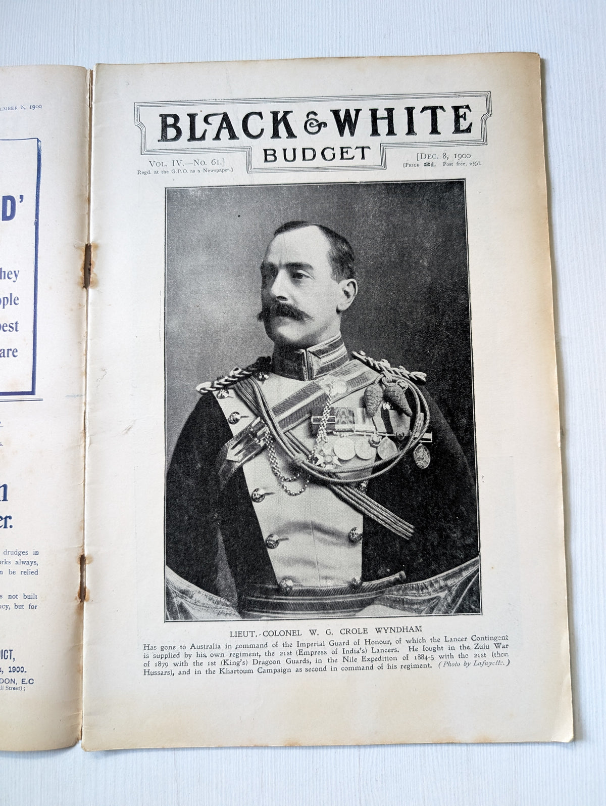 Black & White Budget Vol. IV No. 61 - December 8th, 1900