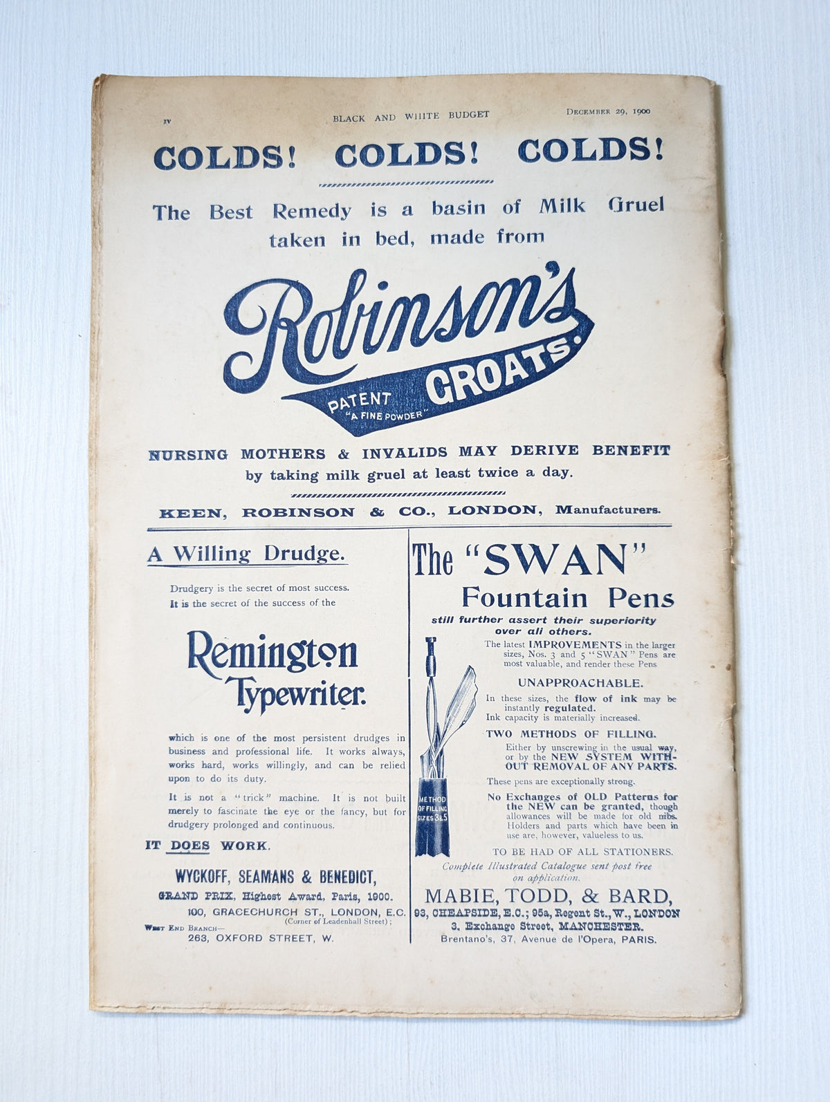 Black & White Budget Vol. IV No. 64 - December 29th, 1900