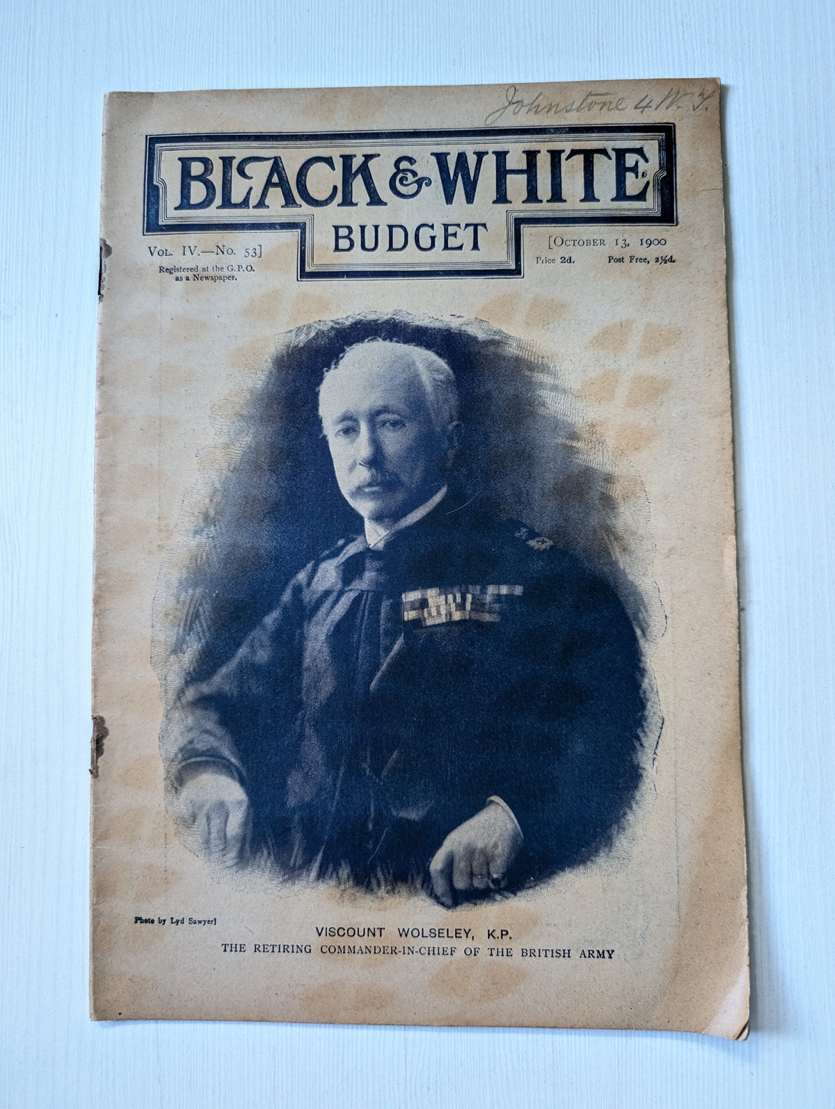 Black & White Budget Vol. IV No. 53 - October 13th, 1900