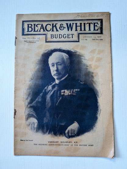 Black & White Budget Vol. IV No. 53 - October 13th, 1900