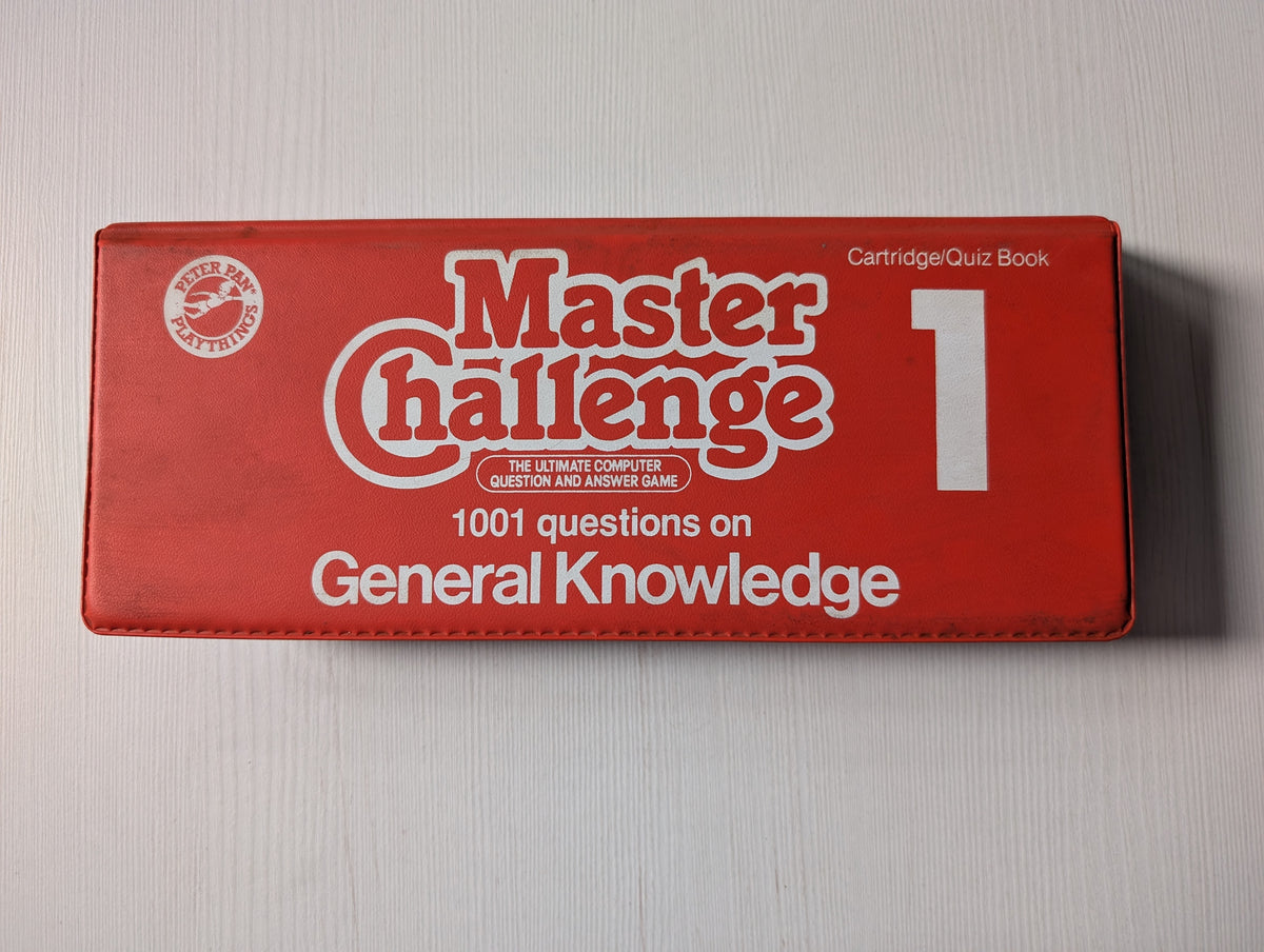 Vintage Master Challenge Cartridge/Quiz Books 1, 2 + 3 - 1980s, Tested/Working