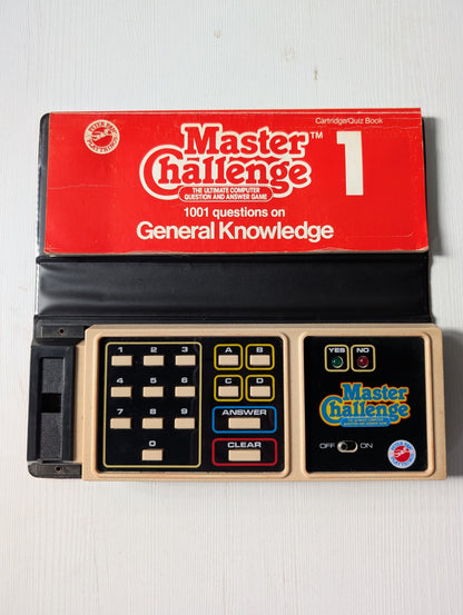 Vintage Master Challenge Cartridge/Quiz Books 1, 2 + 3 - 1980s, Tested/Working