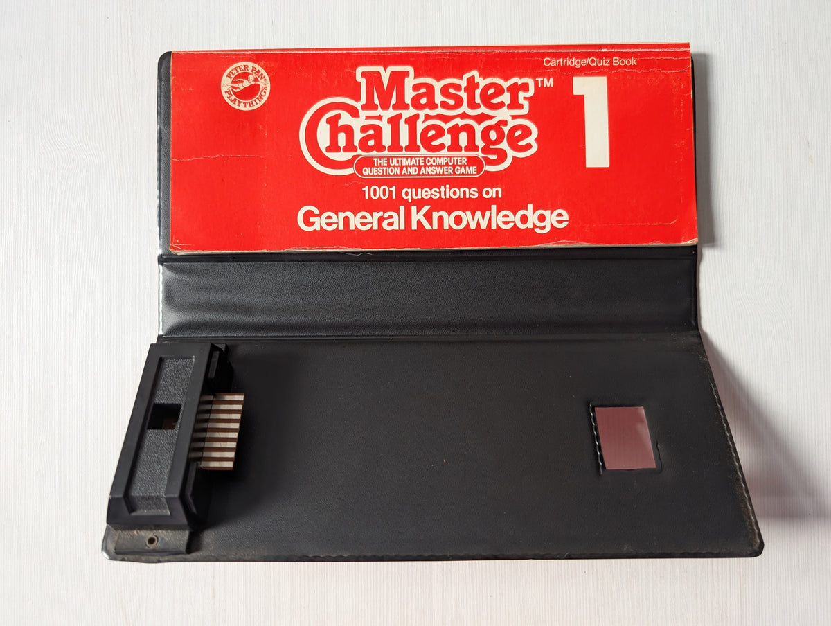 Vintage Master Challenge Cartridge/Quiz Books 1, 2 + 3 - 1980s, Tested/Working
