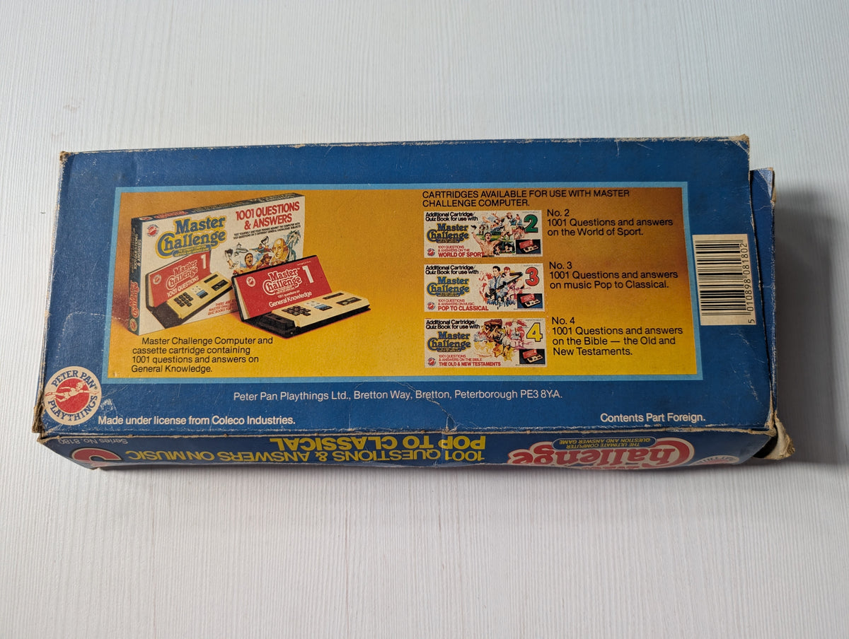 Vintage Master Challenge Cartridge/Quiz Books 1, 2 + 3 - 1980s, Tested/Working