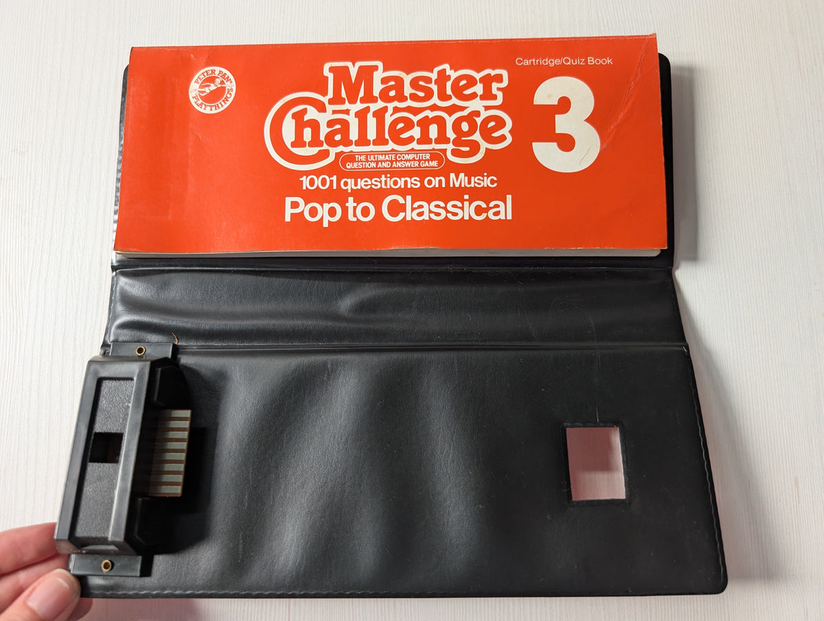 Vintage Master Challenge Cartridge/Quiz Books 1, 2 + 3 - 1980s, Tested/Working