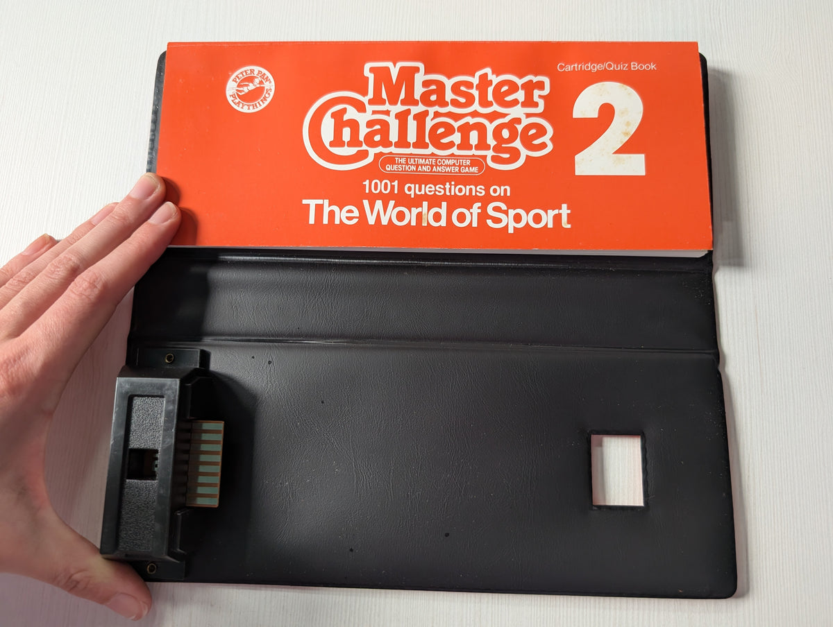 Vintage Master Challenge Cartridge/Quiz Books 1, 2 + 3 - 1980s, Tested/Working
