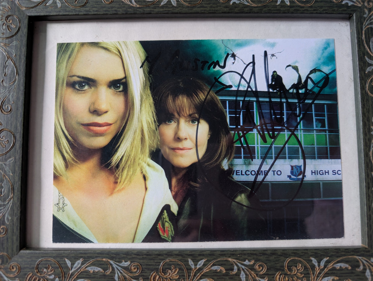 Doctor Who Billie Piper Autographed Photo in Frame