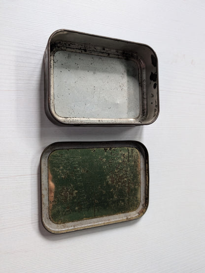 Vintage Green Metal Golden Virginia W.D. & H.O. Wills Tobacco Tin (Empty)