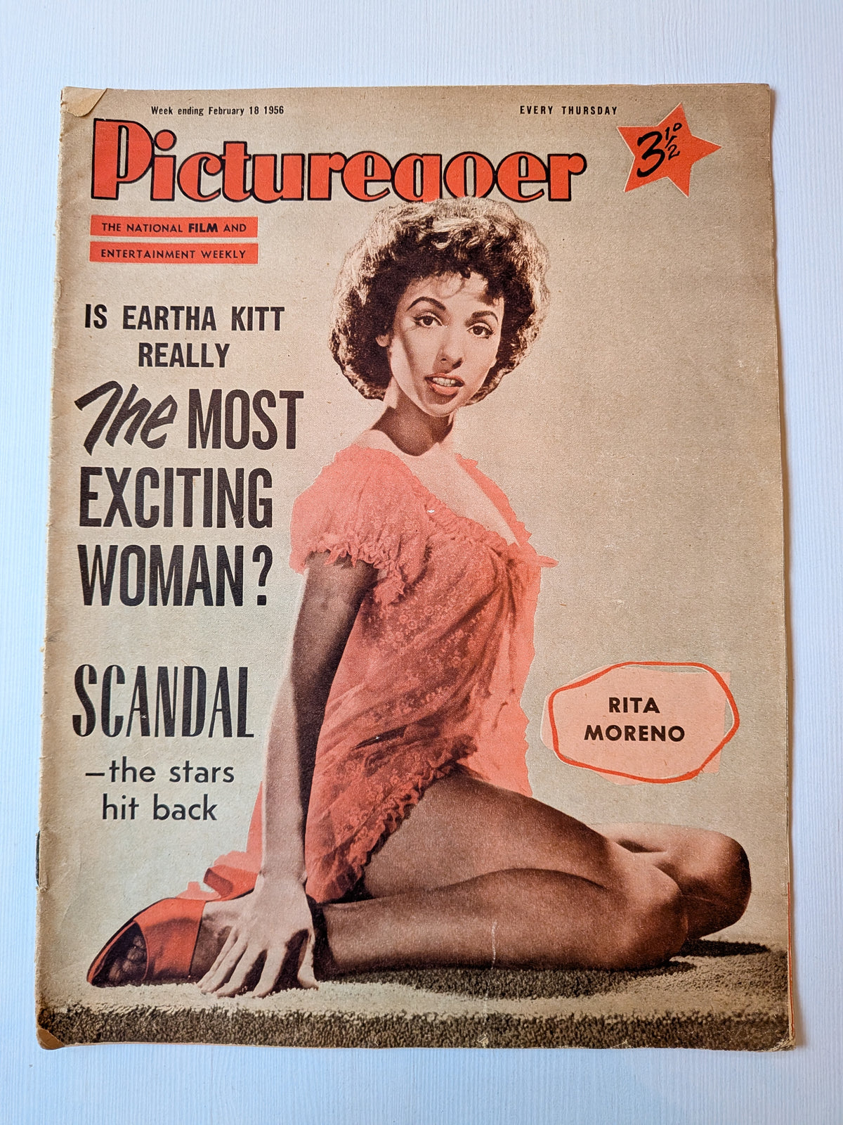 Picturegoer Magazine February 18, 1956 - Rita Moreno Cover