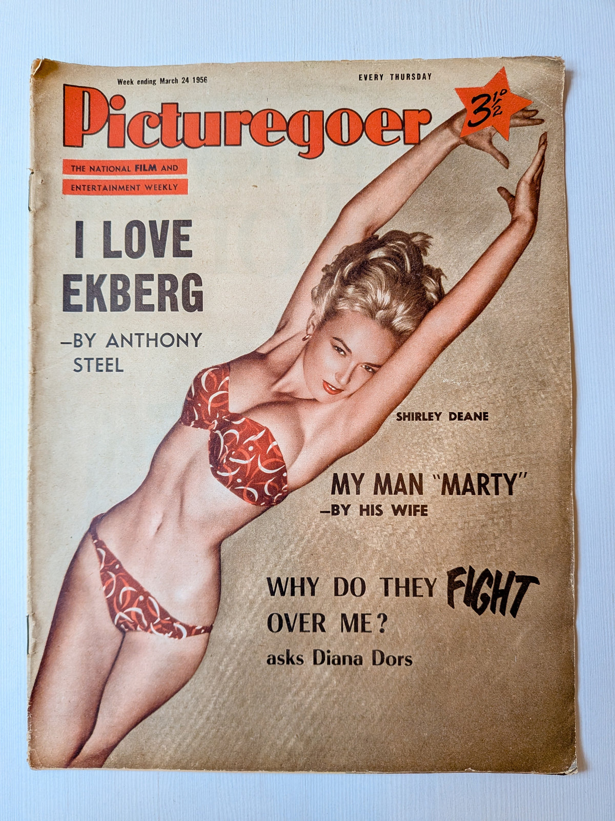Picturegoer Magazine March 24, 1956 - Shirley Deane Cover