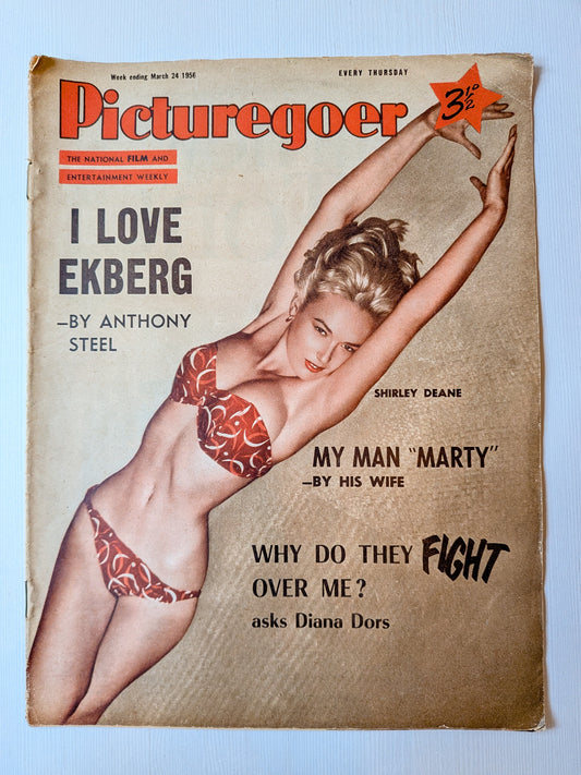 Picturegoer Magazine March 24, 1956 - Shirley Deane Cover