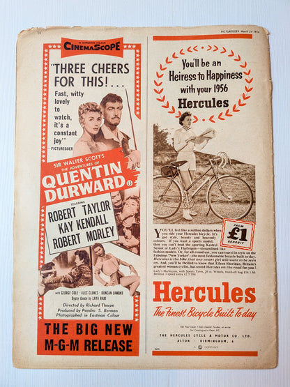 Picturegoer Magazine March 24, 1956 - Shirley Deane Cover