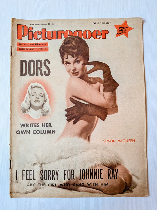 Picturegoer Magazine February 25, 1956 - Simon McQueen Cover