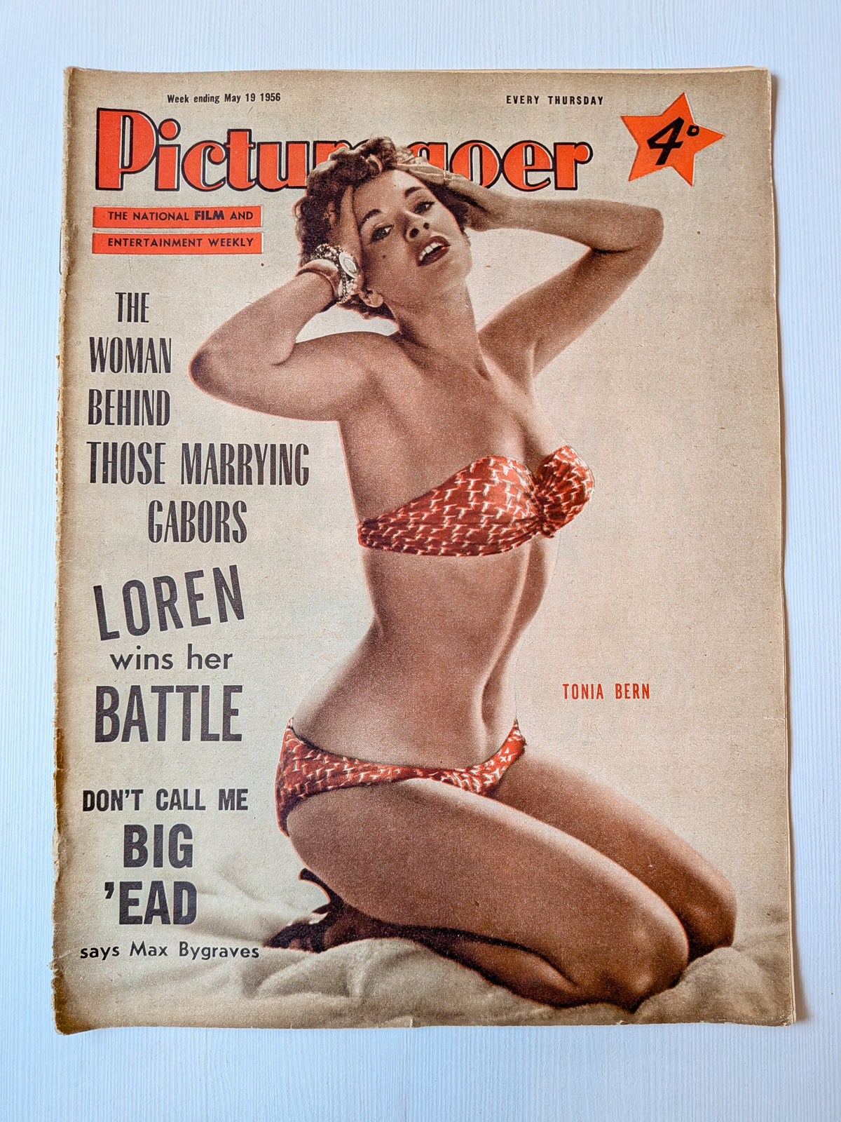 Picturegoer Magazine May 19, 1956 - Tonia Bern Cover