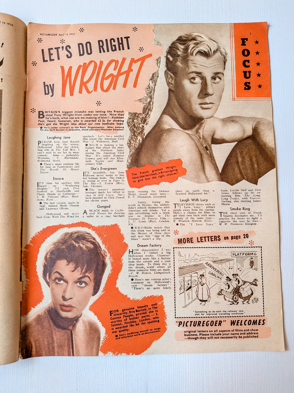 Picturegoer Magazine April 14, 1956 - Aleta Morrison Cover