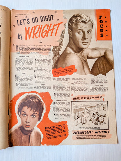 Picturegoer Magazine April 14, 1956 - Aleta Morrison Cover