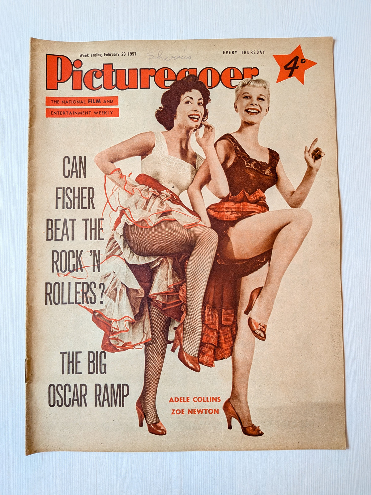 Picturegoer Magazine February 23, 1957 - Adele Collins + Zoe Newton Cover