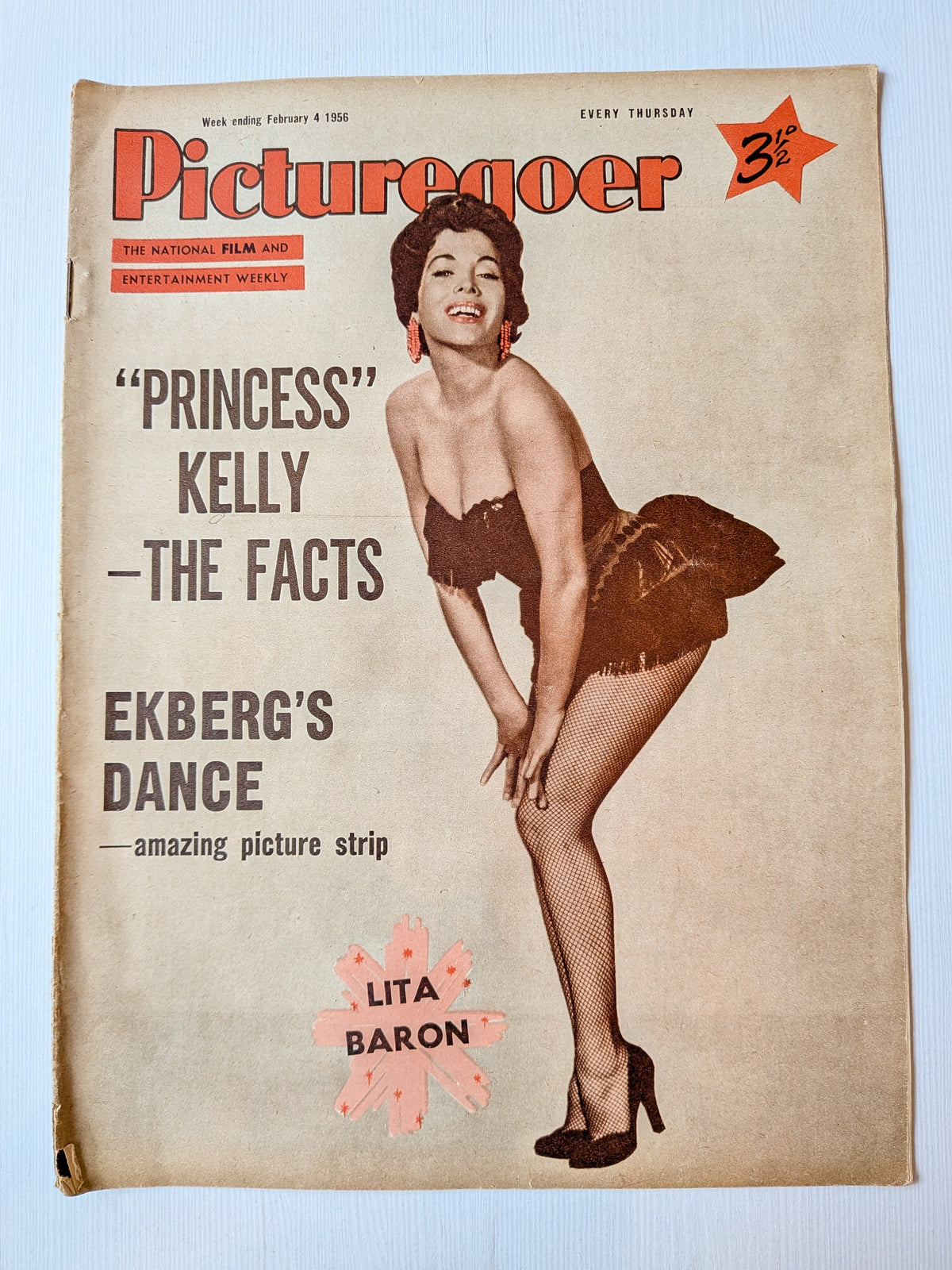 Picturegoer Magazine February 4, 1956 - Lita Baron Cover