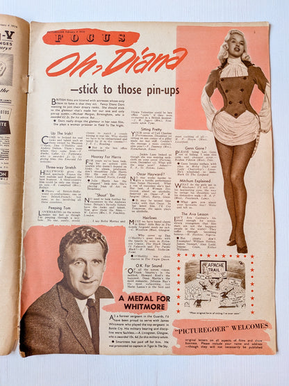 Picturegoer Magazine February 4, 1956 - Lita Baron Cover