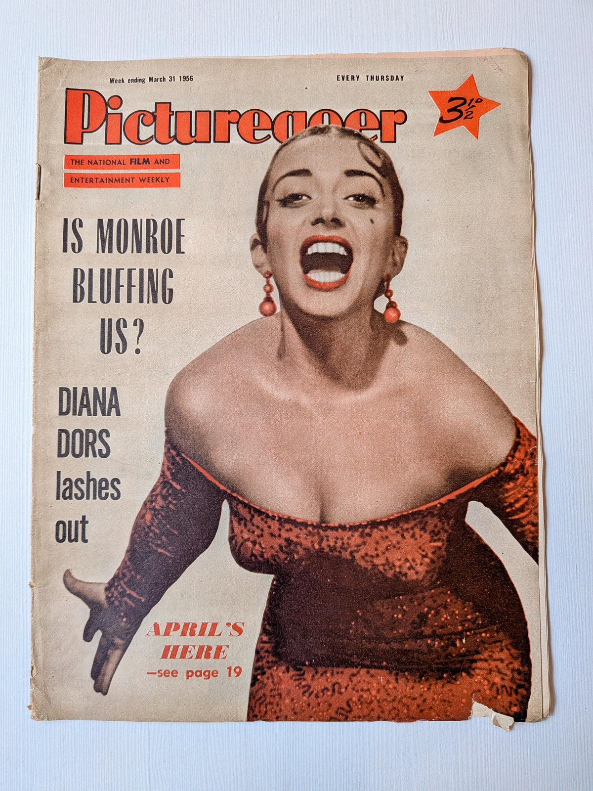Picturegoer Magazine March 31, 1956 - April Olrich Cover