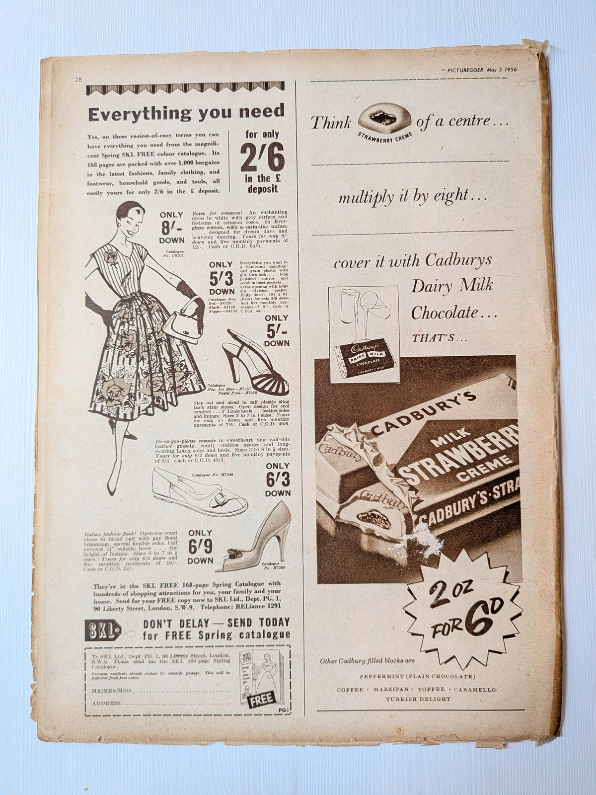 Picturegoer Magazine May 5, 1956 - Lola Albright Cover