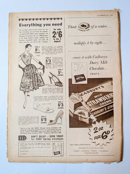 Picturegoer Magazine May 5, 1956 - Lola Albright Cover