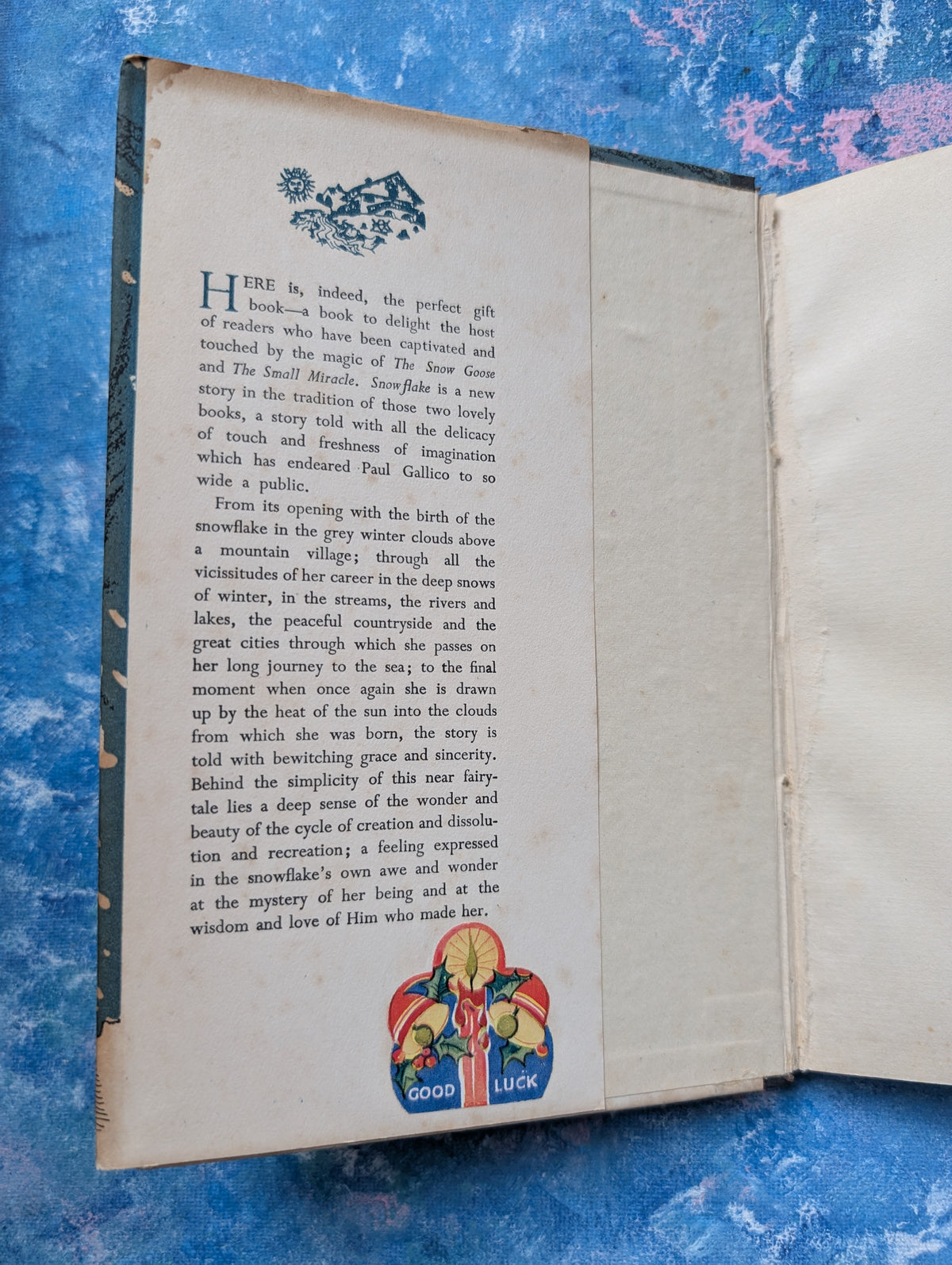 Snowflake by Paul Gallico - 1952 - Purnell & Sons Ltd