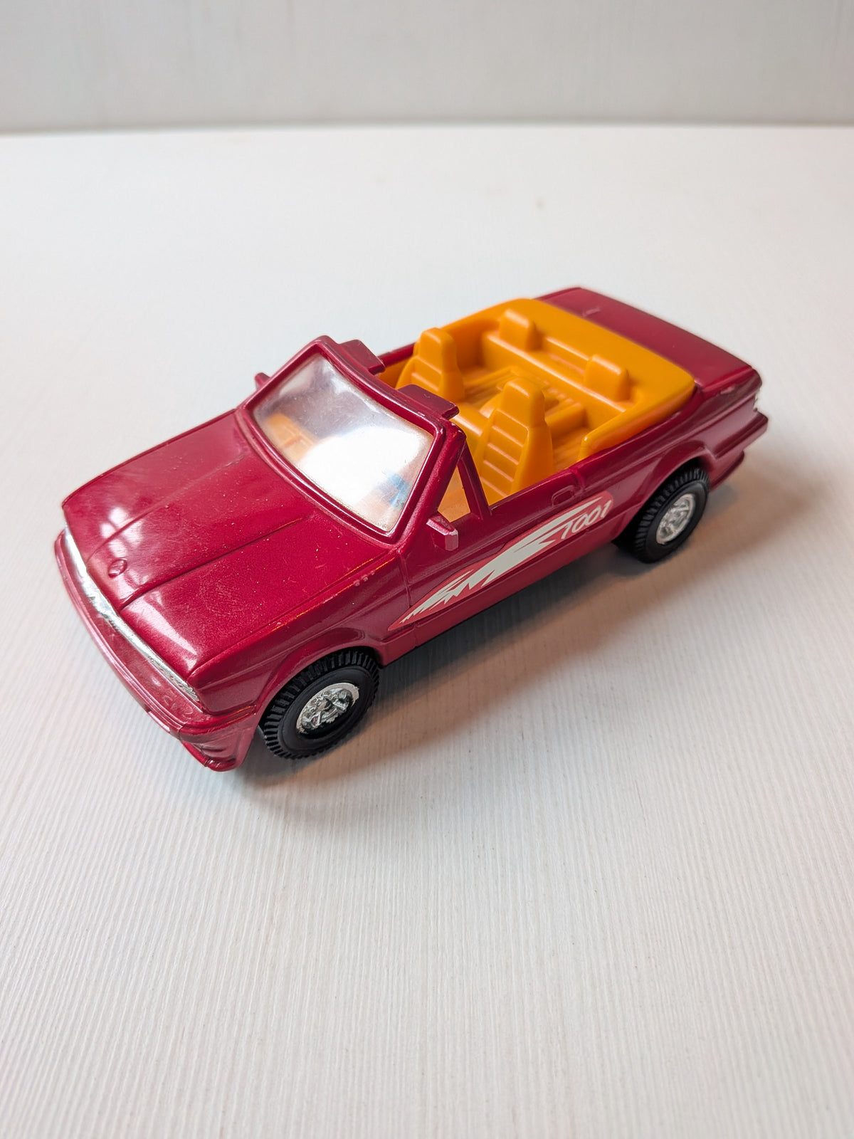 BMW 3 Series Red Convertible Plastic Toy Car