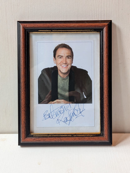 Vintage Robert Lindsay Autographed Photo In Frame - UK Comedy/Drama Actor