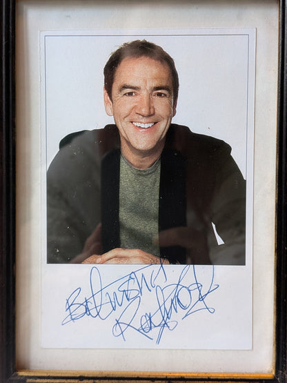 Vintage Robert Lindsay Autographed Photo In Frame - UK Comedy/Drama Actor