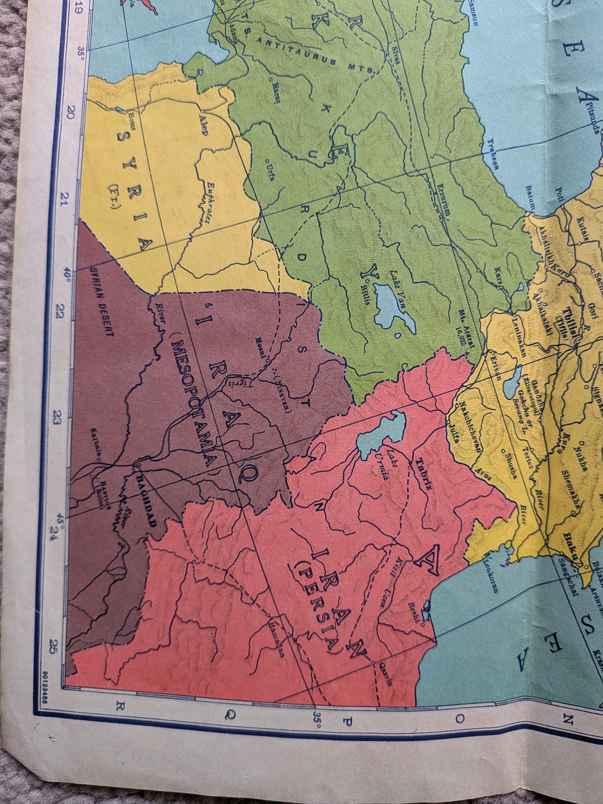 Vintage Rand McNally War Map of Europe - 1939 - Rand McNally & Company