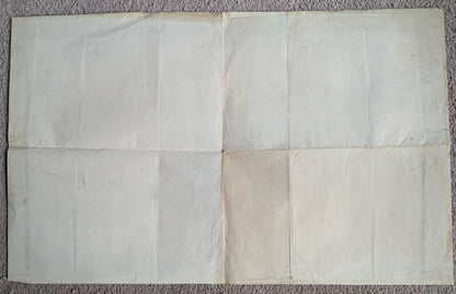 Antique Ordnance Survey Sheffield - Division of Borough Zincographed Map - 1885
