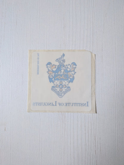 Vintage Institute of Linguists Coat of Arms/Crest Sticker
