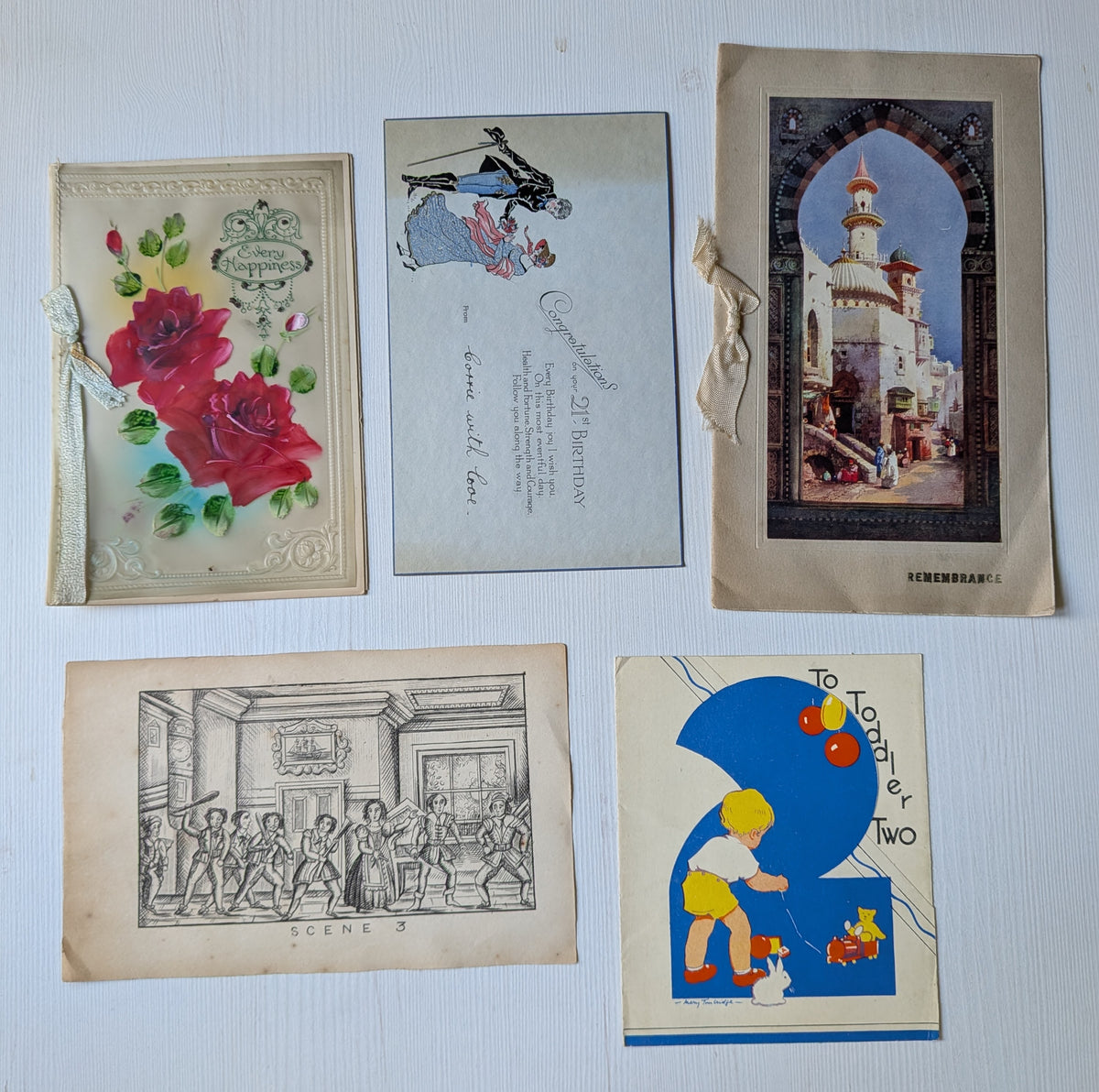 Antique and Vintage Paper Ephemera Bundle - x10 Pieces For Scrapbooking/Crafts #10