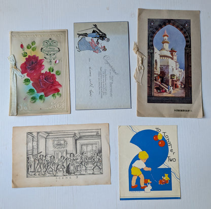 Antique and Vintage Paper Ephemera Bundle - x10 Pieces For Scrapbooking/Crafts #10