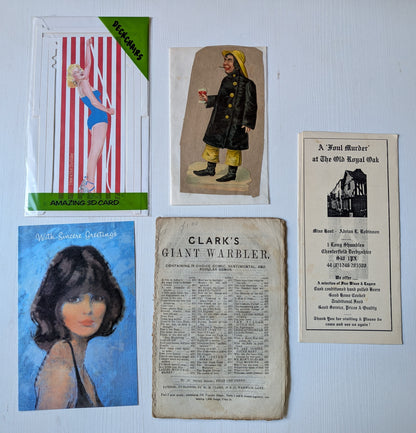 Antique and Vintage Paper Ephemera Bundle - x10 Pieces For Scrapbooking/Crafts #9