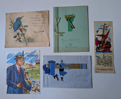 Antique and Vintage Paper Ephemera Bundle - x10 Pieces For Scrapbooking/Crafts #9