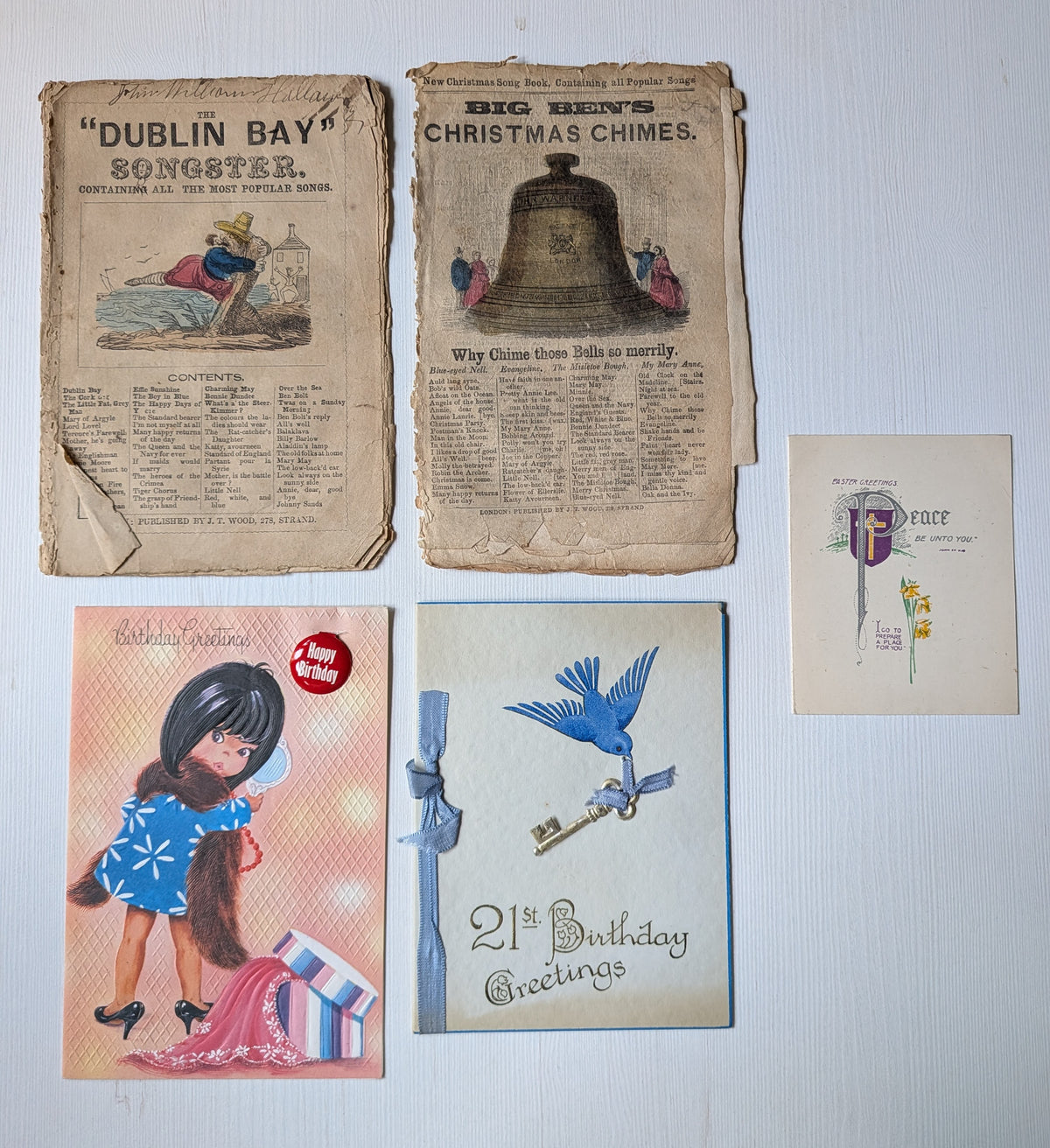 Antique and Vintage Paper Ephemera Bundle - x10 Pieces For Scrapbooking/Crafts #7