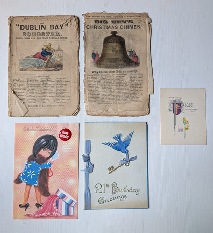 Antique and Vintage Paper Ephemera Bundle - x10 Pieces For Scrapbooking/Crafts #7