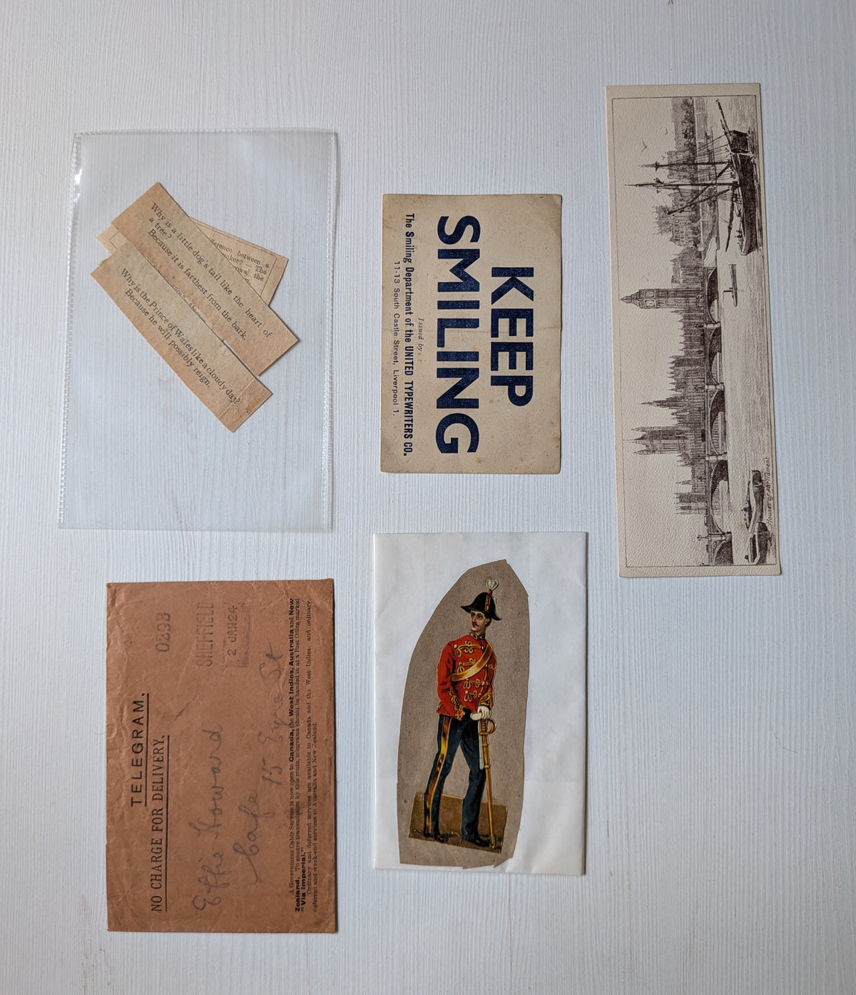 Antique and Vintage Paper Ephemera Bundle - x10 Pieces For Scrapbooking/Crafts #7