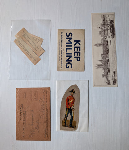 Antique and Vintage Paper Ephemera Bundle - x10 Pieces For Scrapbooking/Crafts #7