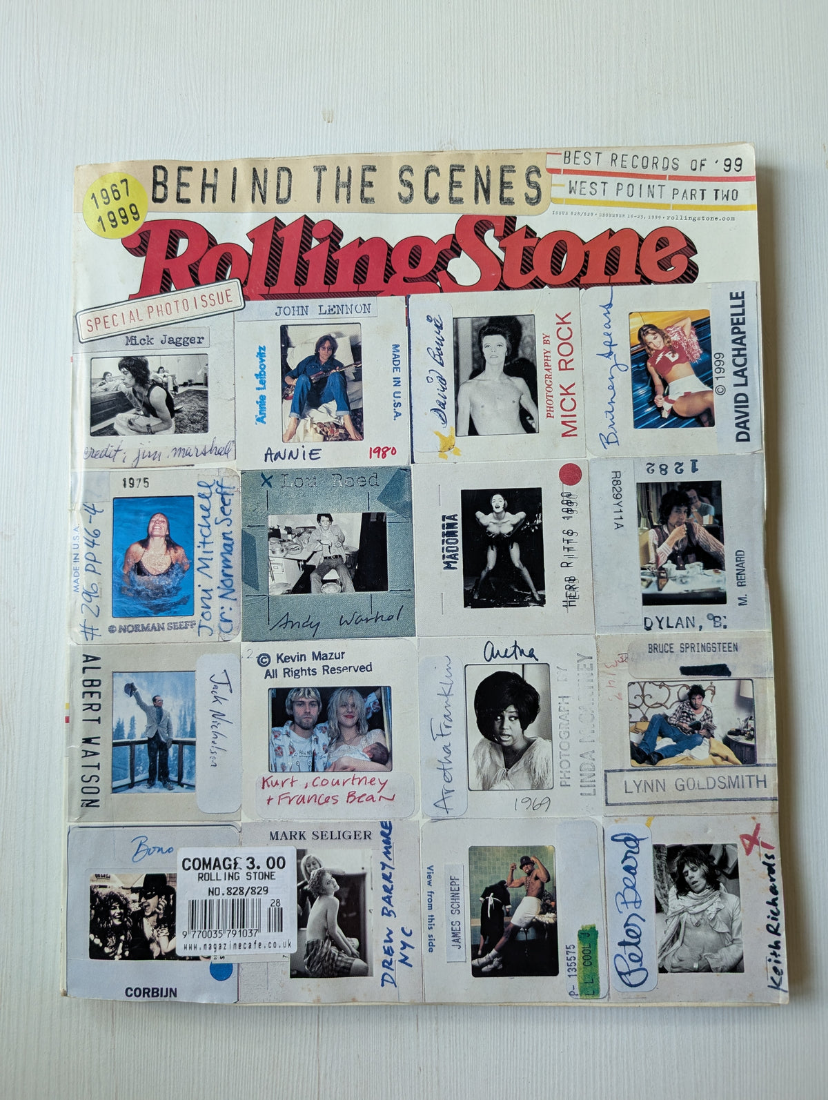 Rolling Stone Magazine Special Behind The Scenes Photo Issue - December 1999