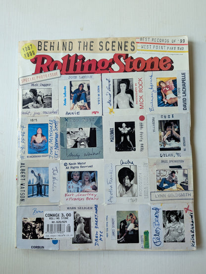 Rolling Stone Magazine Special Behind The Scenes Photo Issue - December 1999