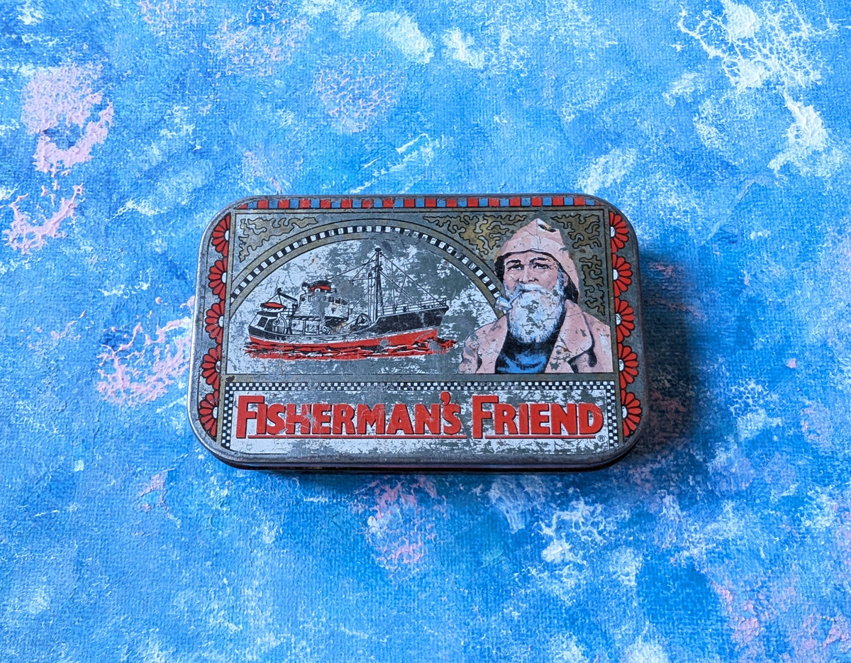 Vintage Fisherman's Friend Tin (Empty) - Lidded/Hinged - See Details