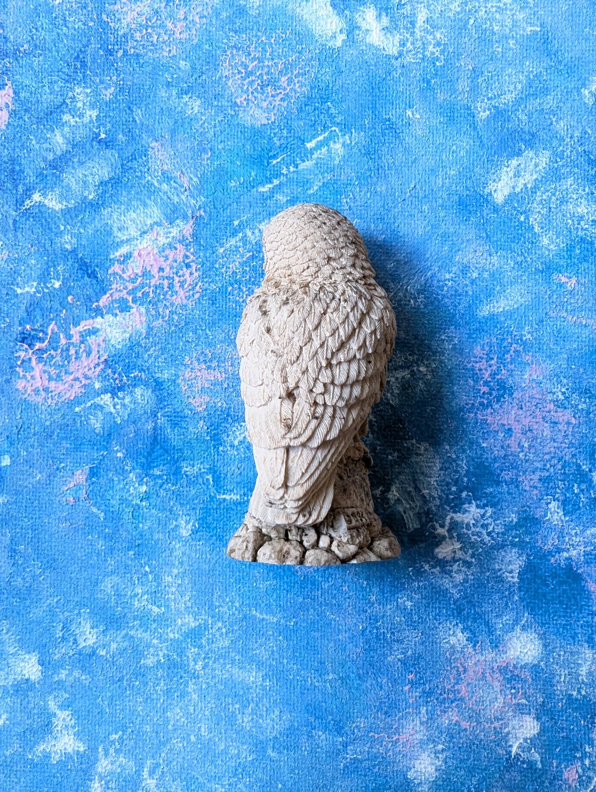 Vintage Langford Country Artists Small Resin Owl Ornament - 1994
